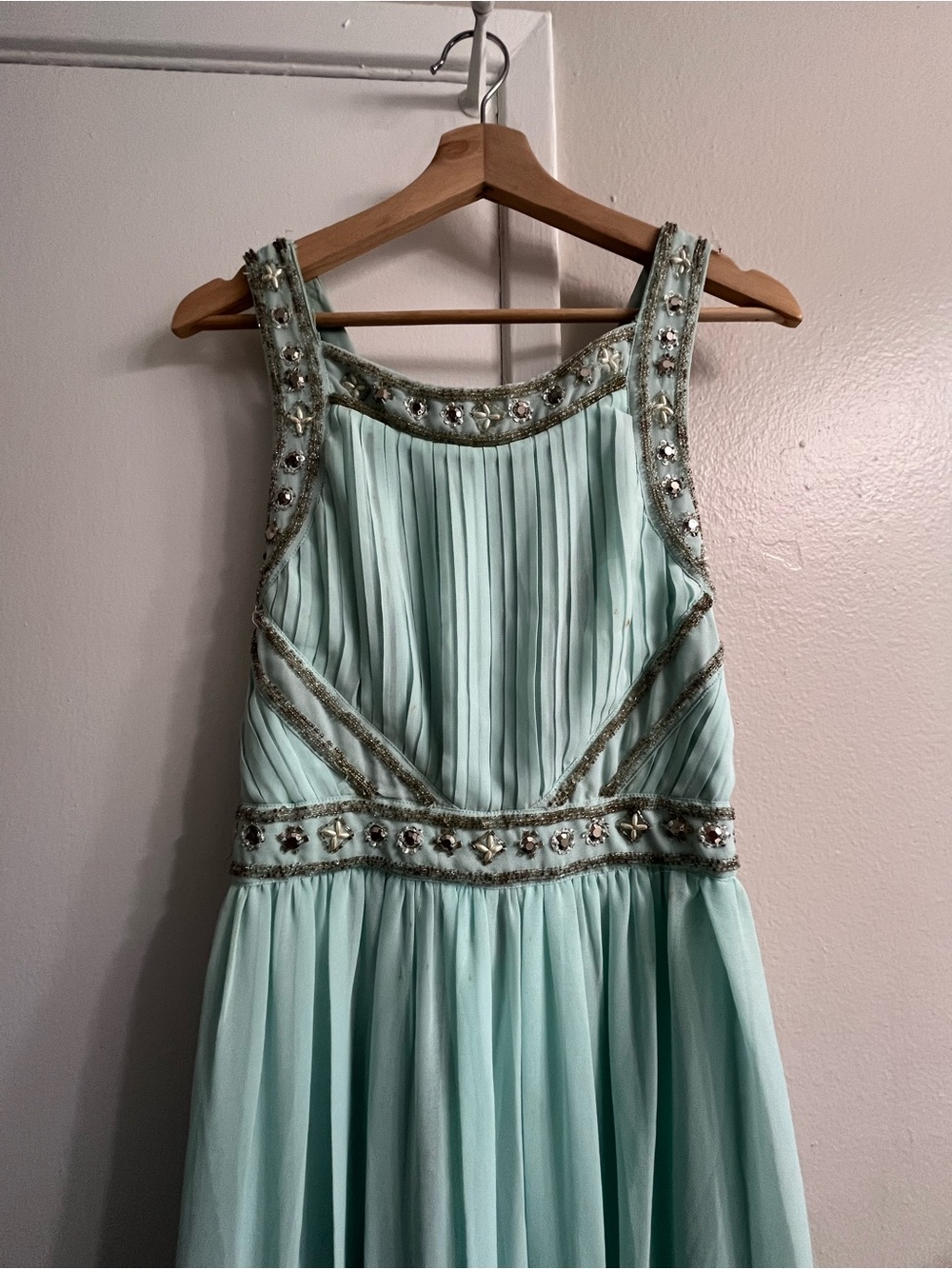 Forever 21 Mint Green Beaded Maxi Dress - Picture 2 of 5